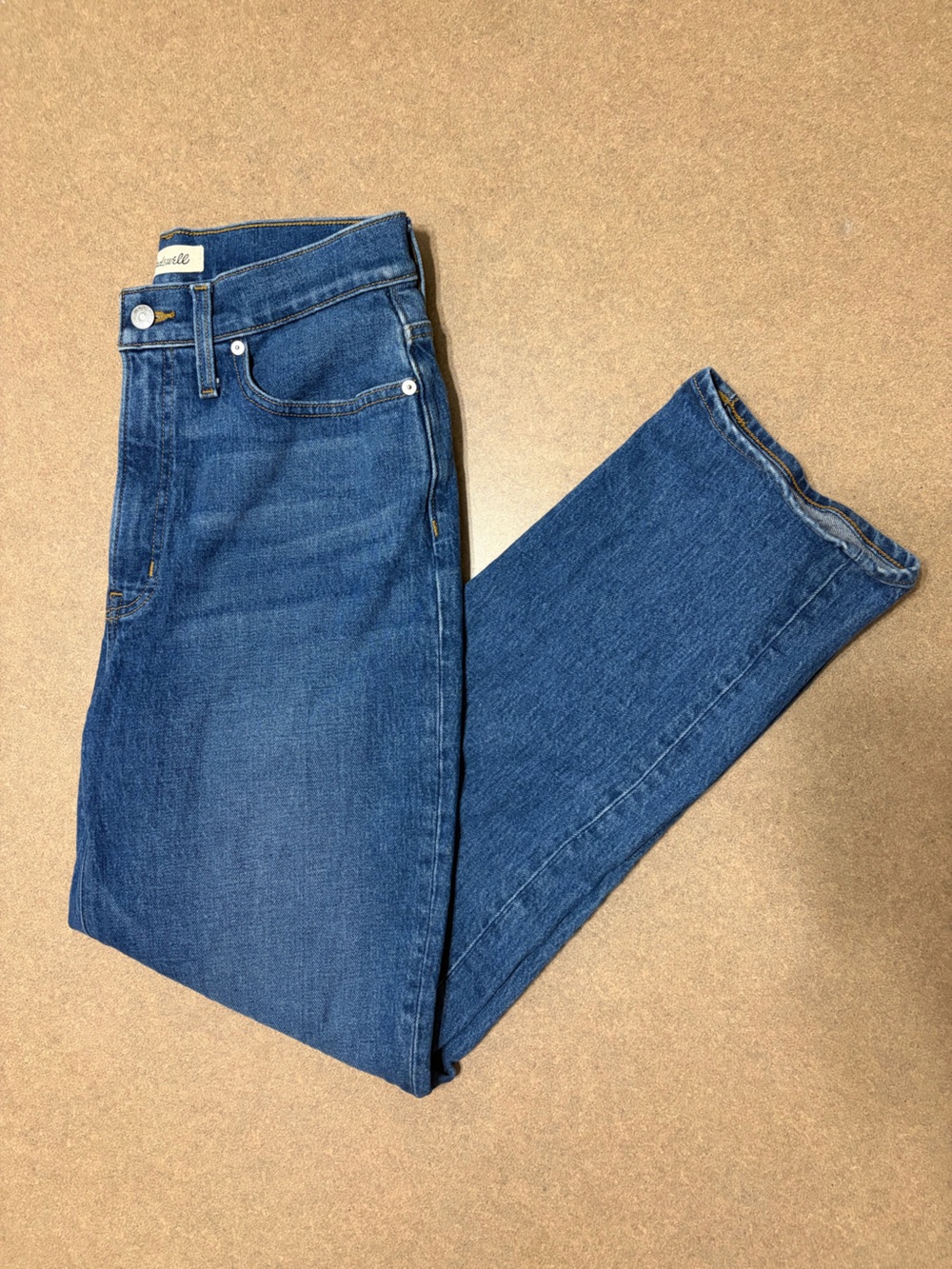 Madewell Women’s Perfect Vintage Straight-Leg Blue Denim Jeans - Size 28